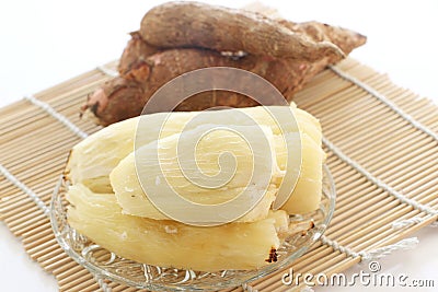 Baked tapioca (Cassava root) Stock Photo