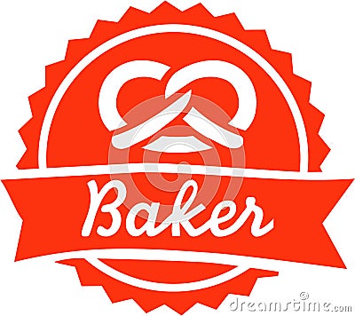 Baker Bakery baking Vector Illustration