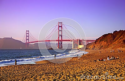 Baker Beach, San Francisco Stock Photo