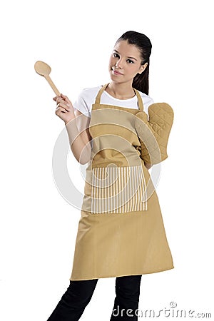 Baker / Chef woman Stock Photo