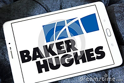 Baker Hughes industrial service company logo Editorial Stock Photo