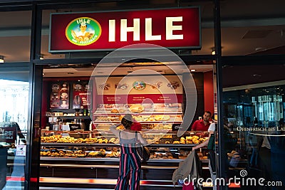 Baker`s shop Ihle Editorial Stock Photo