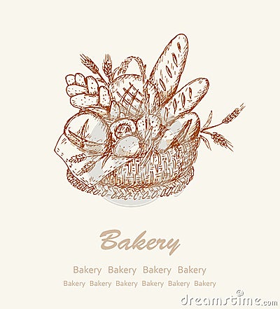 Bakery background 2 Vector Illustration