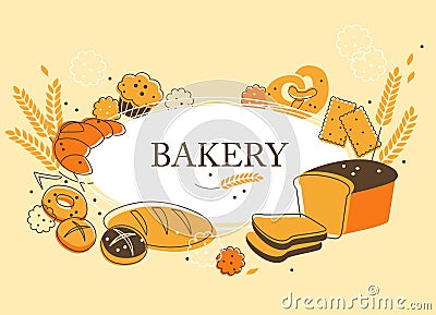 Bakery background Vector Illustration