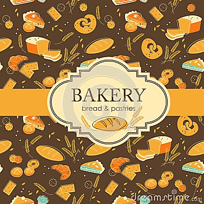 Bakery background Vector Illustration