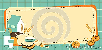 Bakery background Vector Illustration