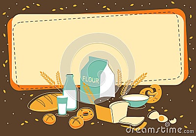 Bakery background Vector Illustration