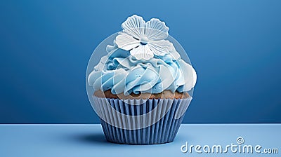 bakery blue cupcake food Cartoon Illustration