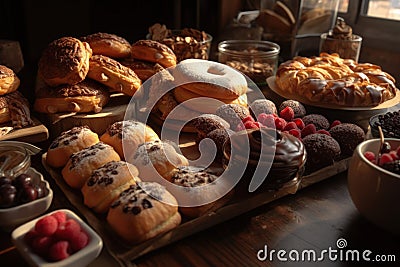 bakery and confectionery products beautiful image Generative AI Stock Photo