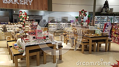 Bakery department of retail store in Canada Editorial Stock Photo