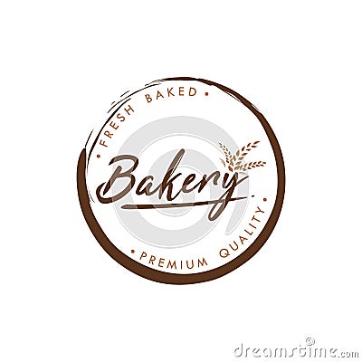 Bakery and Dessert Logo, Simple Bakery Logo, Sign, Flat Vector Design Vector Illustration