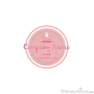 Bakery, Dessert Logo Vector Design Illustration Vector Illustration