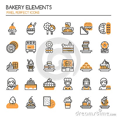 Bakery Elements Vector Illustration