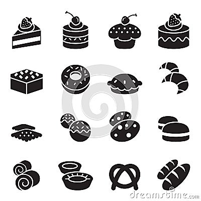 Bakery icons Cartoon Illustration