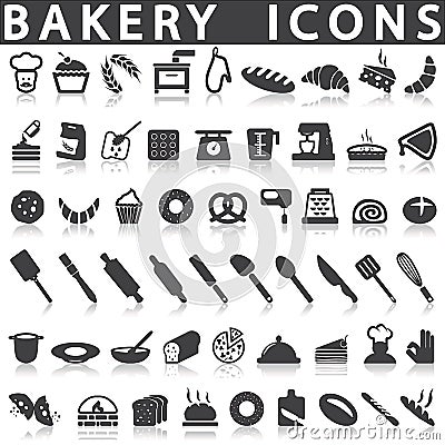 Bakery icons Vector Illustration