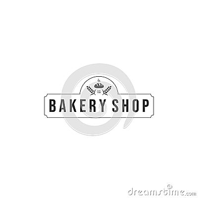 Bakery logo designs, modern logo type Vector Illustration