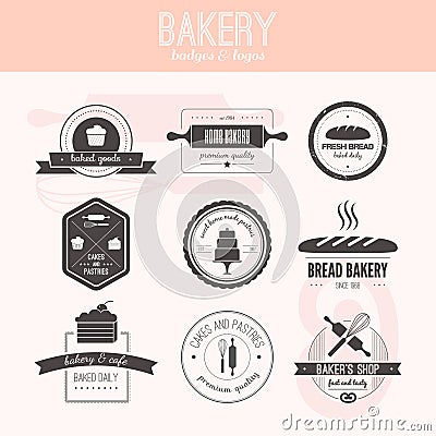 Bakery Logos Vector Illustration