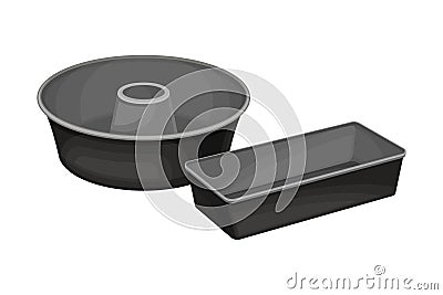 Bakery Mold or Baking Case for Molding Dough Vector Illustration Vector Illustration