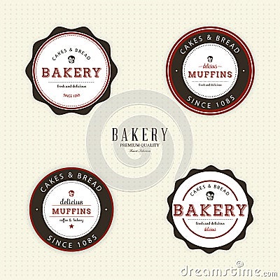 Bakery objects Vector Illustration
