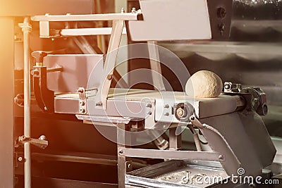 Bakery production. Dessert factory. Stock Photo