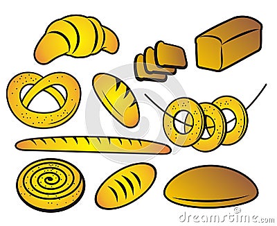 Bakery products. Vector Illustration