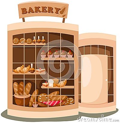 Bakery shop Vector Illustration