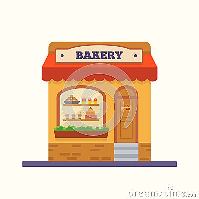 Bakery shop. Vector Illustration