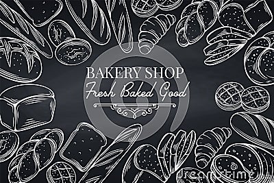 Bakery template page Vector Illustration