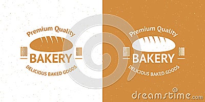 Bakery Vector Vintage Logos Vector Illustration