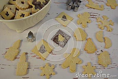 Baking for christmas Stock Photo