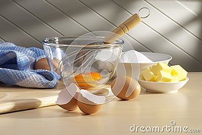 Baking Ingredients Stock Photo