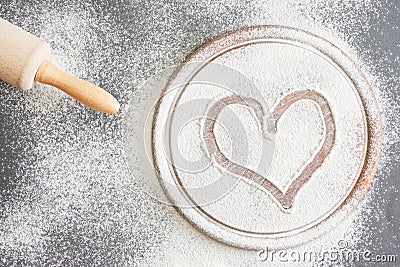 Baking love Stock Photo