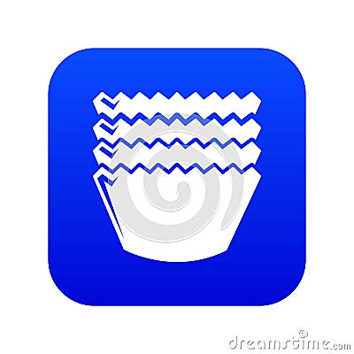 Baking molds icon blue vector Vector Illustration