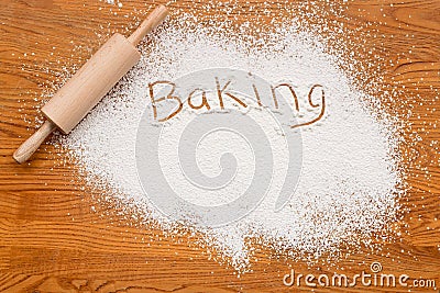 Baking Notice Stock Photo
