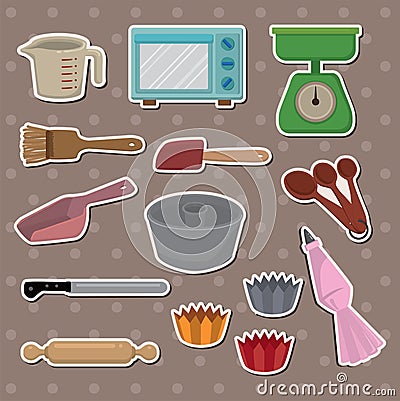 Baking stickers Vector Illustration