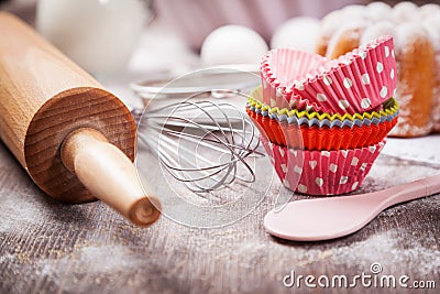 Baking utensils Stock Photo
