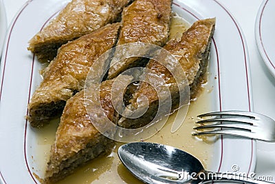 Baklava cake Stock Photo