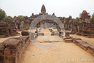 Bakong temple ruins Editorial Stock Photo