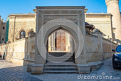 Baku, Azerbaijan 27 January 2020 - Mosque of Heydar cuma mascidi Editorial Stock Photo