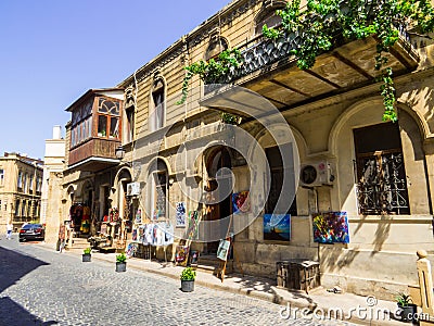 Baku Old Town Editorial Stock Photo