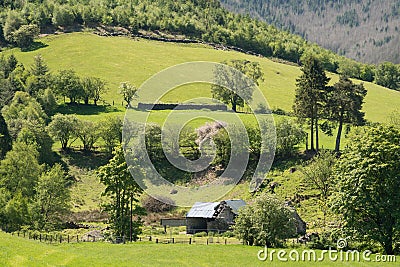 View of farmland in Gwynedd, Wales on May 27, 2023 Editorial Stock Photo