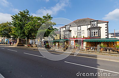 Bala high street in North wales Editorial Stock Photo