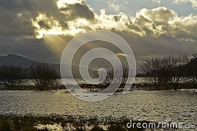 Bala Lake in North Wales Stock Photo