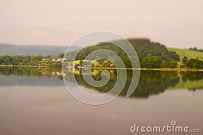 Bala lake tilt and shift A Stock Photo