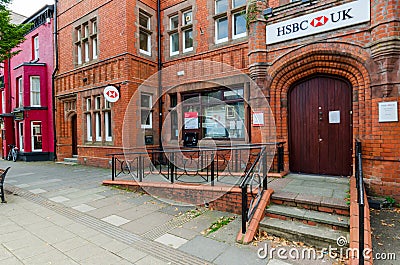 HSBC bank branch in Bala Editorial Stock Photo