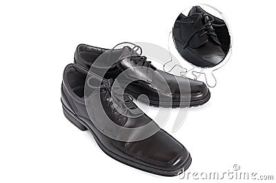 Balack shoes Stock Photo