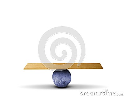 Balance board Stock Photo