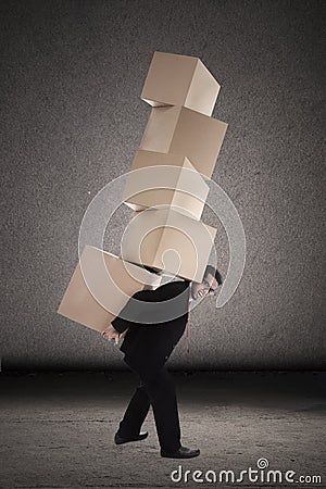 Balance businessman Stock Photo