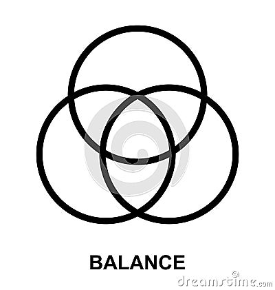 Balance icon Stock Photo