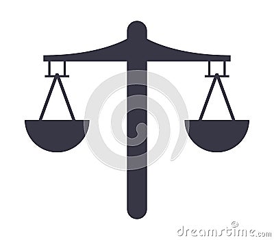 Balance icon illustrated Stock Photo